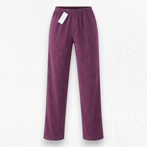Alfred Dunner Cranberry Purple Deer Valley Pull On Stretch Pants Size 14 2010s